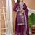 Designer sharara suit with sequence and embroidered work