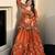 orange silk blend embroidered traditional lehenga choli upto 44