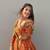 orange silk blend embroidered traditional lehenga choli upto 44