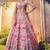 pink faux georgette embroidered traditional lehenga choli