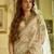 beige silk blend embroidered traditional lehenga choli