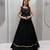 black cotton poly plain traditional lehenga choli upto 44