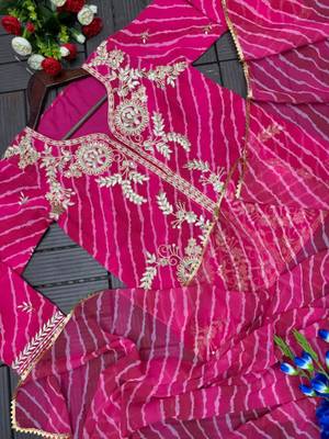 rani pink georgette printed traditional lehenga choli upto 44 2