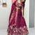 wine silk blend embroidered traditional lehenga choli upto 44