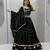 black georgette embroidered traditional lehenga choli upto 44