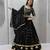 black georgette embroidered traditional lehenga choli upto 44
