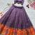 purple silk blend printed traditional lehenga choli upto 42