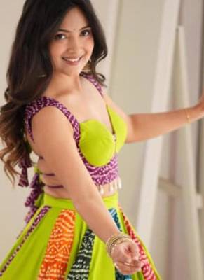 multicolor cotton poly printed traditional lehenga choli upto 44 3
