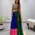 multicolor rayon plain traditional lehenga choli upto 42