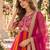 Rani&rust silk blend readymade anarkali suit with embroidery & beads work