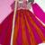 Rani&rust silk blend readymade anarkali suit with embroidery & beads work