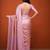Pink silk blend woven saree with zari work