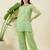 Women printed top & palazzos with shirt co-ords