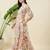 Floral printed balloon sleeve one shoulder top & palazzos