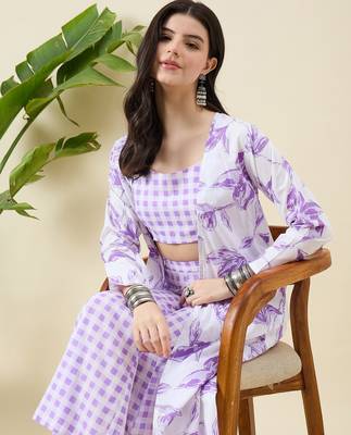 Checked pure cotton scoop neck summer checks co-ords 5