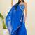 Royal blue cape style co-ord set