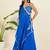 Royal blue cape style co-ord set