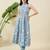 Women floral printed cotton a-line kurta with trousers