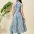 Women floral printed cotton a-line kurta with trousers