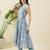 Women floral printed cotton a-line kurta with trousers