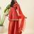Women solid regular kurti with sharara & dupatta
