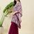 Women floral printed kaftan kurta with sharara