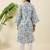 Women floral printed regular pure cotton kurta with trousers