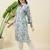 Women floral printed regular pure cotton kurta with trousers