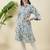 Women floral printed regular pure cotton kurta with trousers