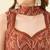 Women rust printed kurta with palazzos & dupatta