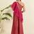 Women regular thread work top with palazzos & with dupatta