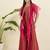 Women regular thread work top with palazzos & with dupatta
