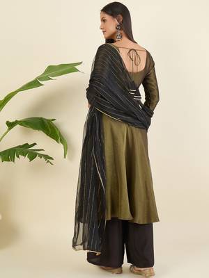 Women regular gotta patti kurta with palazzos & with dupatta 2