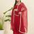 Women regular thread work kurta with palazzos & with dupatta
