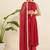 Women regular thread work kurta with palazzos & with dupatta