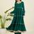 Women tiered gotta patti chanderi cotton kurta with palazzos & with dupatta