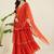 Women tiered gotta patti chanderi cotton kurta with palazzos & with dupatta