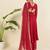 Women regular thread work kurta with palazzos & with dupatta