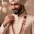 Rani-white pearl gold finish traditional groom mala