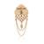 Gold pearl groom mala-brooch gold plated