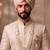White pearl gold finish traditional wedding groom mala-brooch