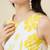 Women yellow floral print fit & flare midi dress
