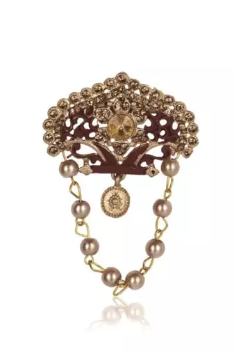 Multy pearl gold plated traditional groom mala