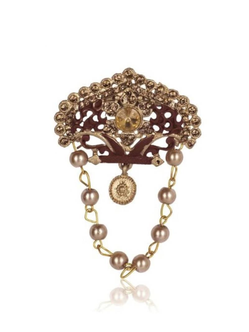 Multy pearl gold plated traditional groom mala