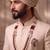 Multy pearl gold plated traditional sherwani mala with brooch