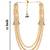 Gold wedding mala - brooch gold plated for men