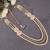 Gold wedding mala - brooch gold plated for men