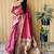 maroon paithani silk blend zari weaving saree with blouse