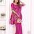 rani satin bandhej printed saree with blouse