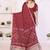maroon satin bandhej printed saree with blouse